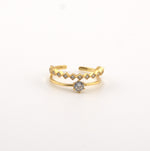 Dewdrop Aura Ring 18K gold plated 925 Sterling Silver