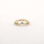 Crest Aura Ring 18K gold plated 925 Sterling Silver