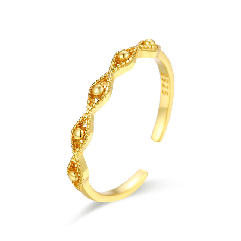 Sunseed Aura Ring 18K gold plated Sillver