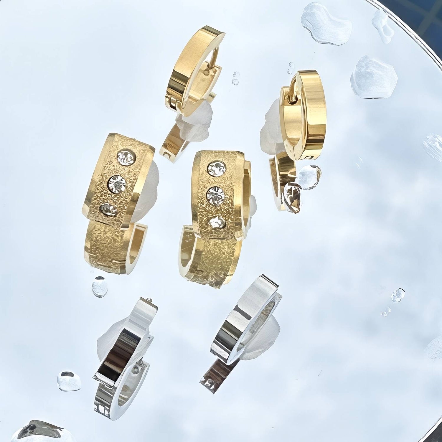 18K gold plated Stainless steel earrings