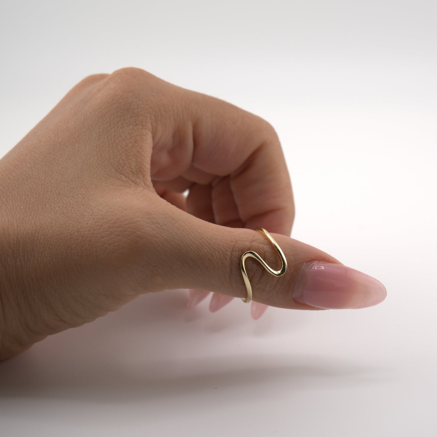 Ripple Aura Ring 18K gold plated 925 Sterling Silver