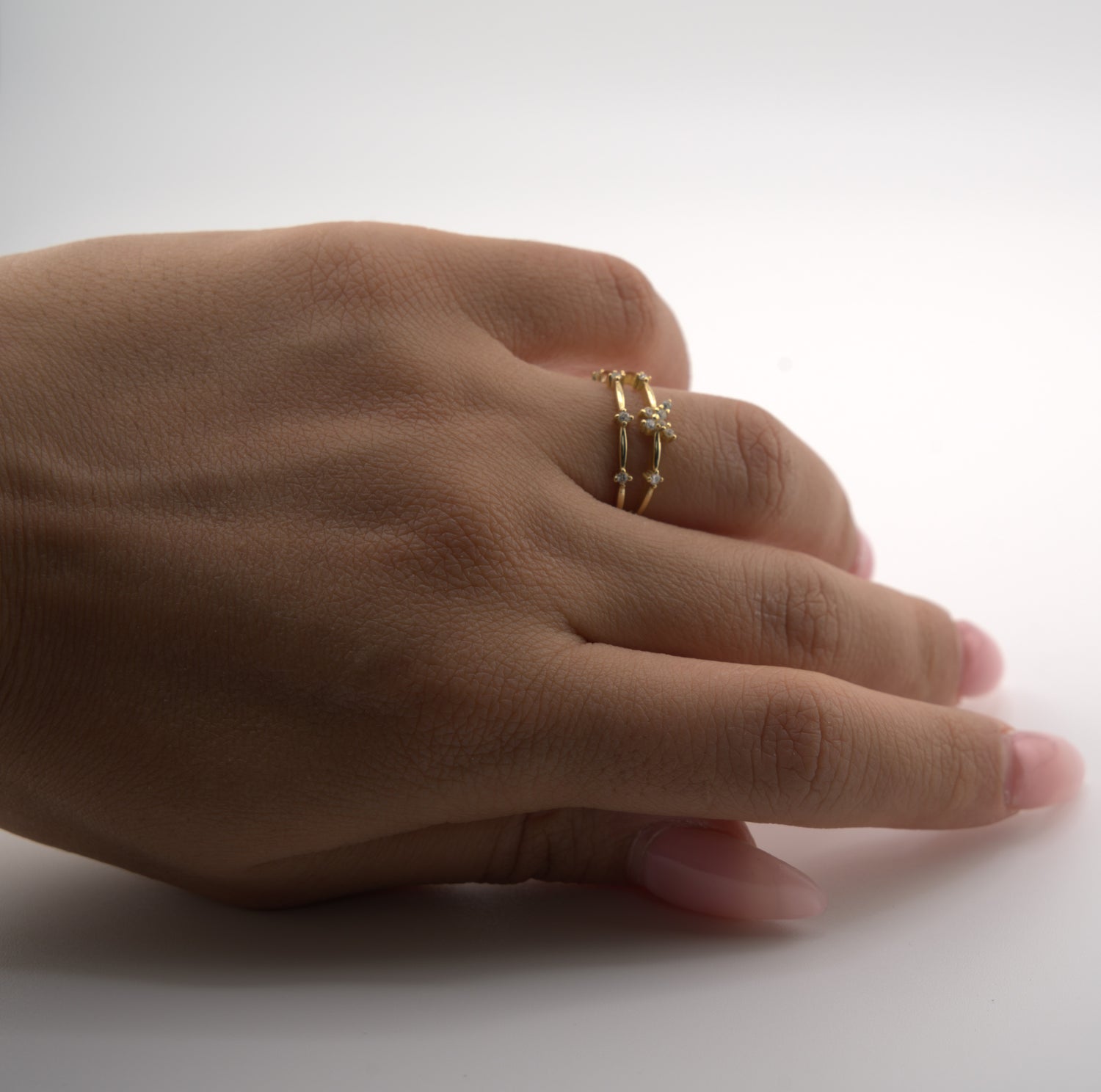 Flutter Aura Ring 18K gold plated 925 Sterling Silver