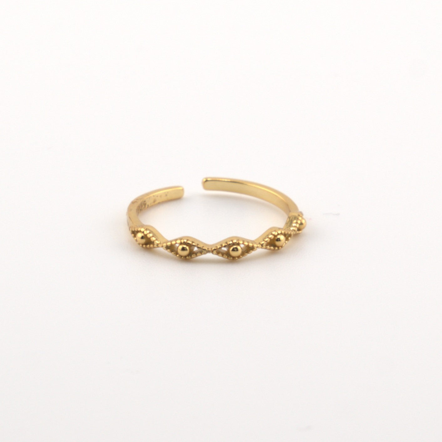 Sunseed Aura Ring 18K gold plated 925 Sterling Silver