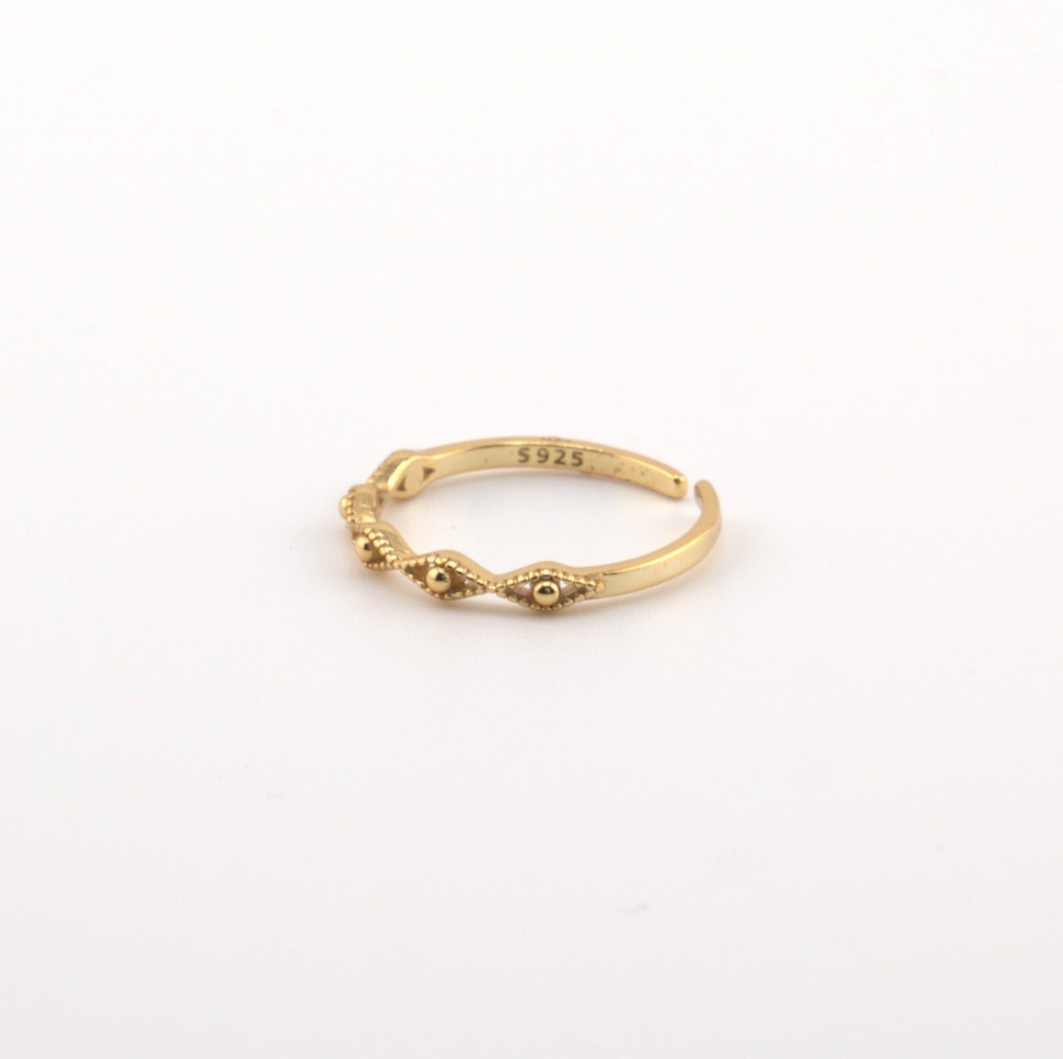 Sunseed Aura Ring 18K gold plated 925 Sterling Silver
