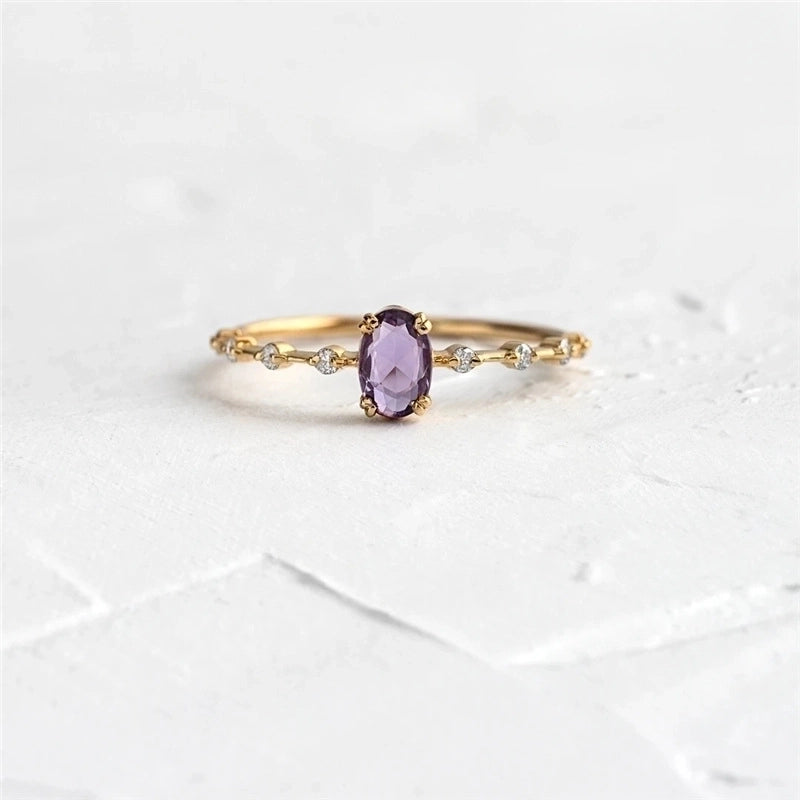Halo Aura Ring 18K gold plated Sillver