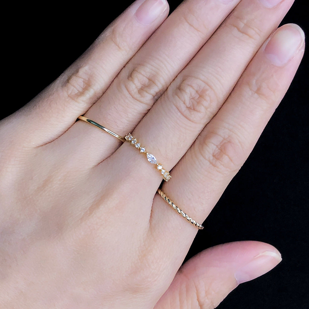 Bloom Aura Ring 18K gold plated Sillver