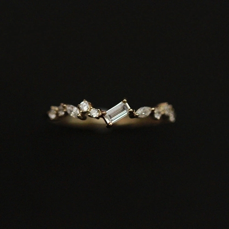 Flicker Aura Ring 18K gold plated Sillver