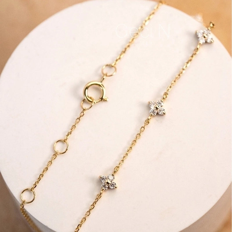 Blossom Aura Bracelet 18K gold plated Sillver